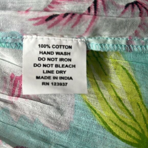 NWT Debbie Katz Lulu Dress Cotton Bohemian Floral (008) - Picture 13 of 13